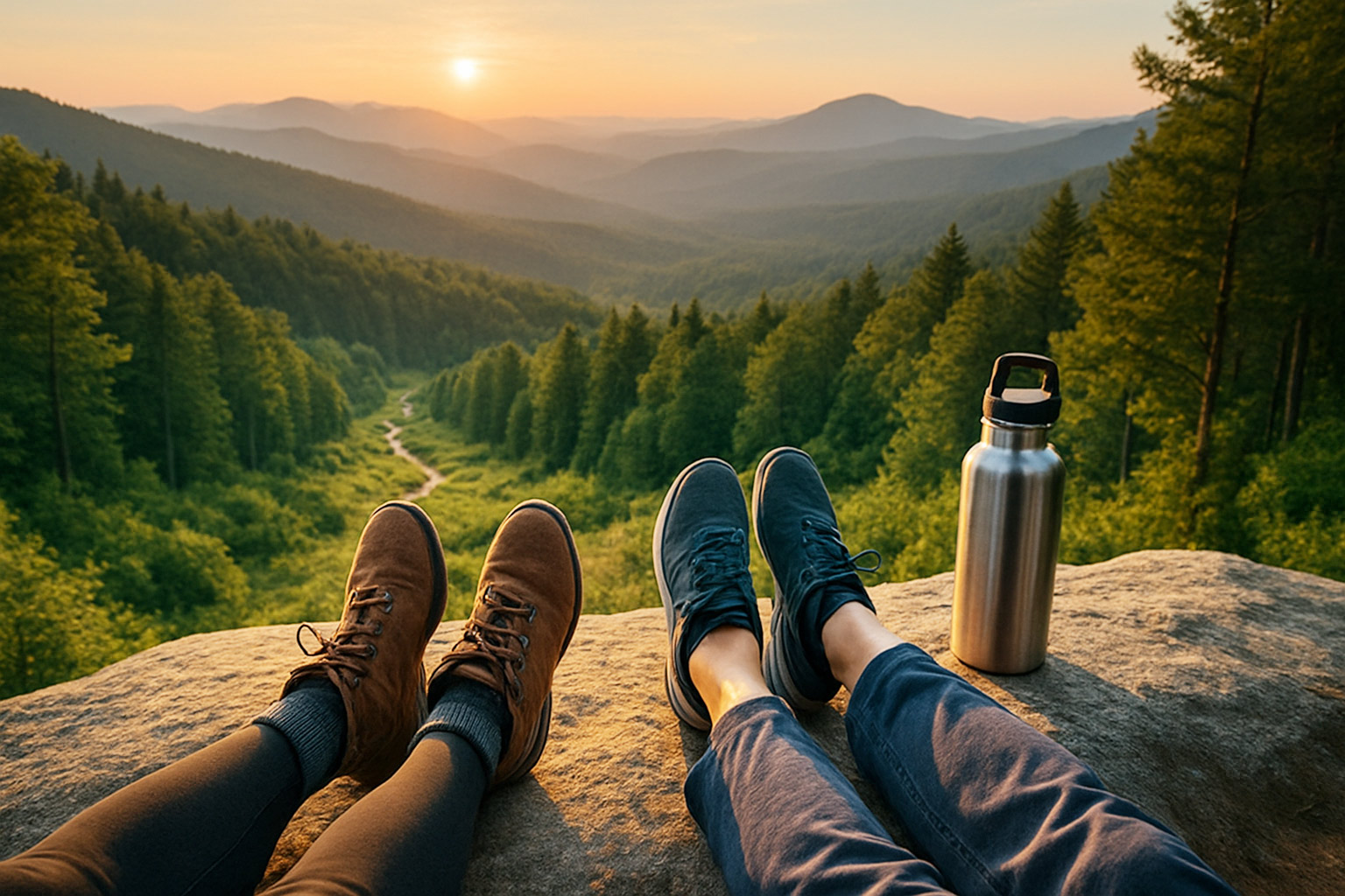 早朝トレッキングと湖畔カフェで過ごすリフレッシュ旅